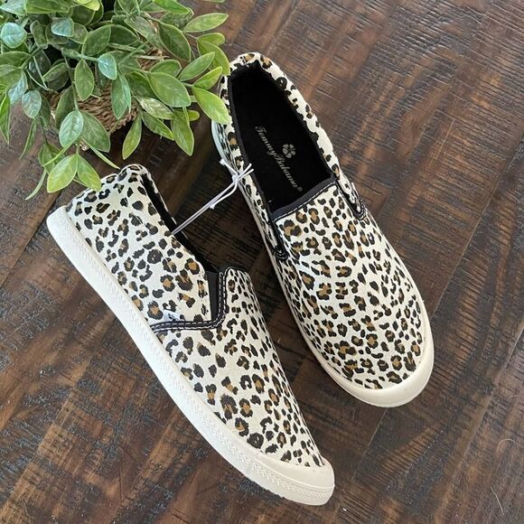 Tommy Bahama Leopard Memory Foam Slip-Ons 8.5 - Picture 1 of 7